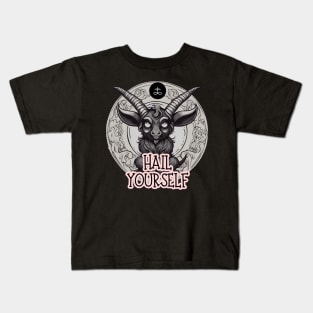 Hail Yourself Baphomet Kids T-Shirt